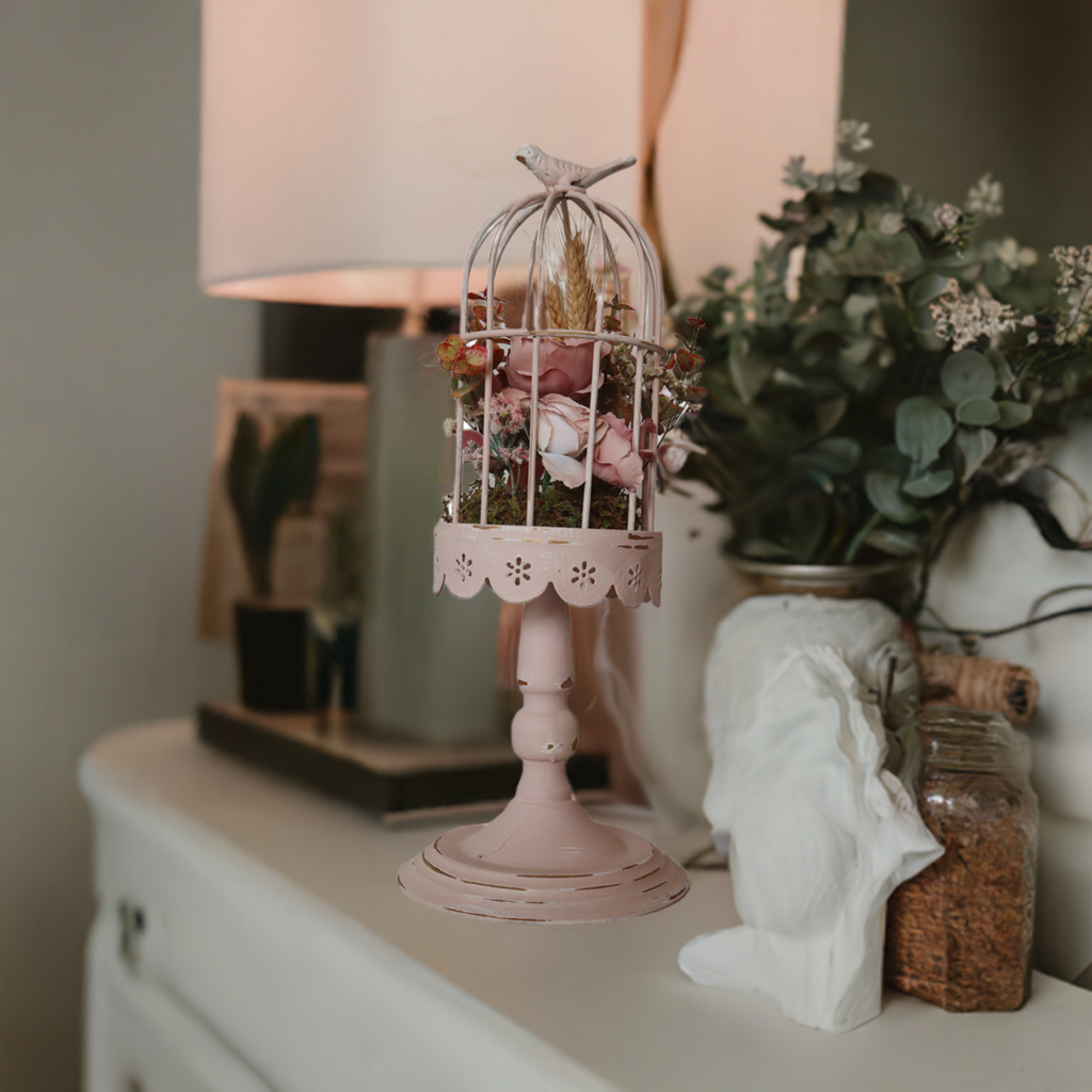 Jaula Romantique rosa pastel