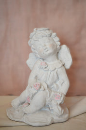 Figura decorativa Ángel de las flores - Regalo de Bautizo y Primera comunión