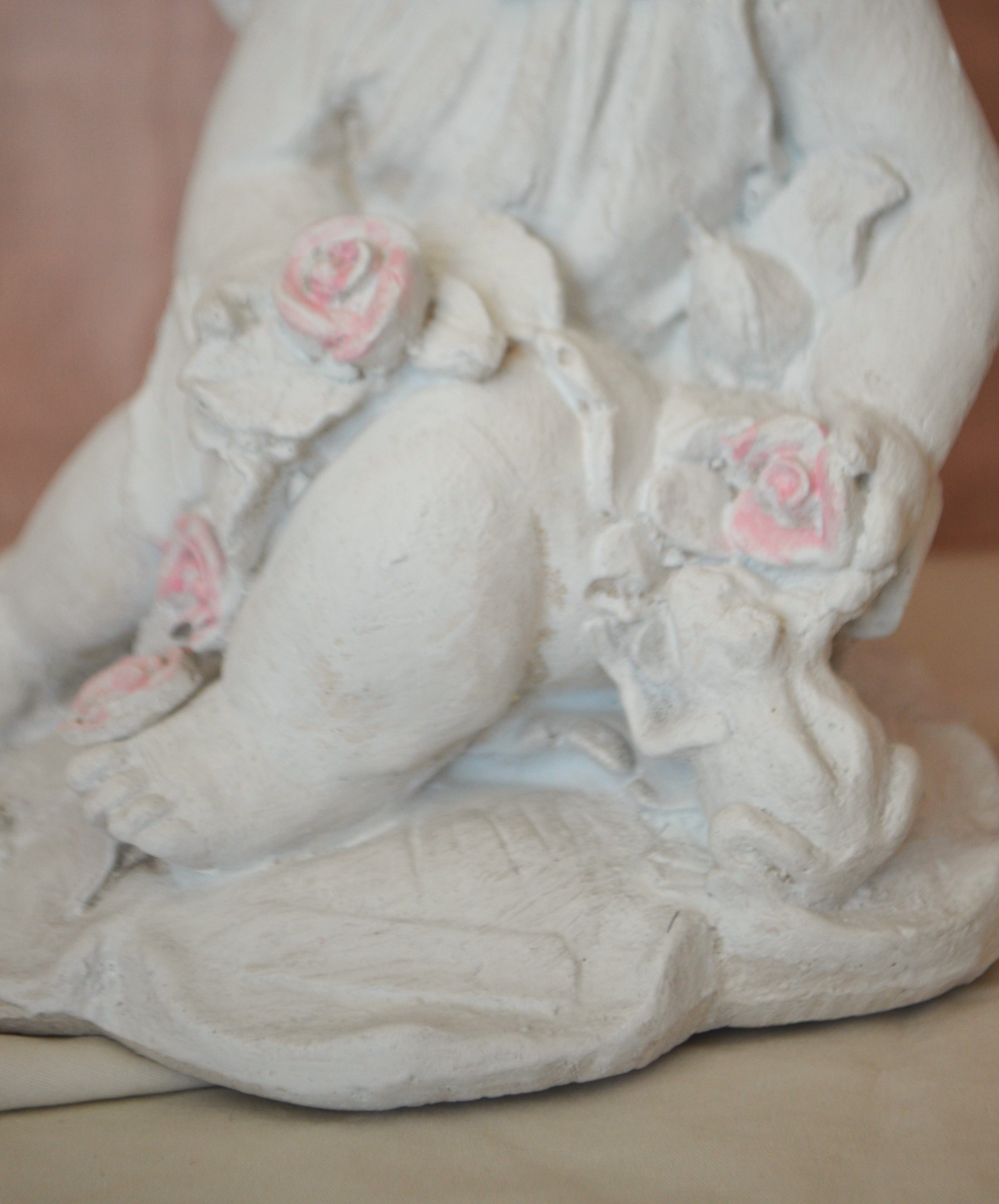Figura decorativa Ángel de las flores - Regalo de Bautizo y Primera comunión