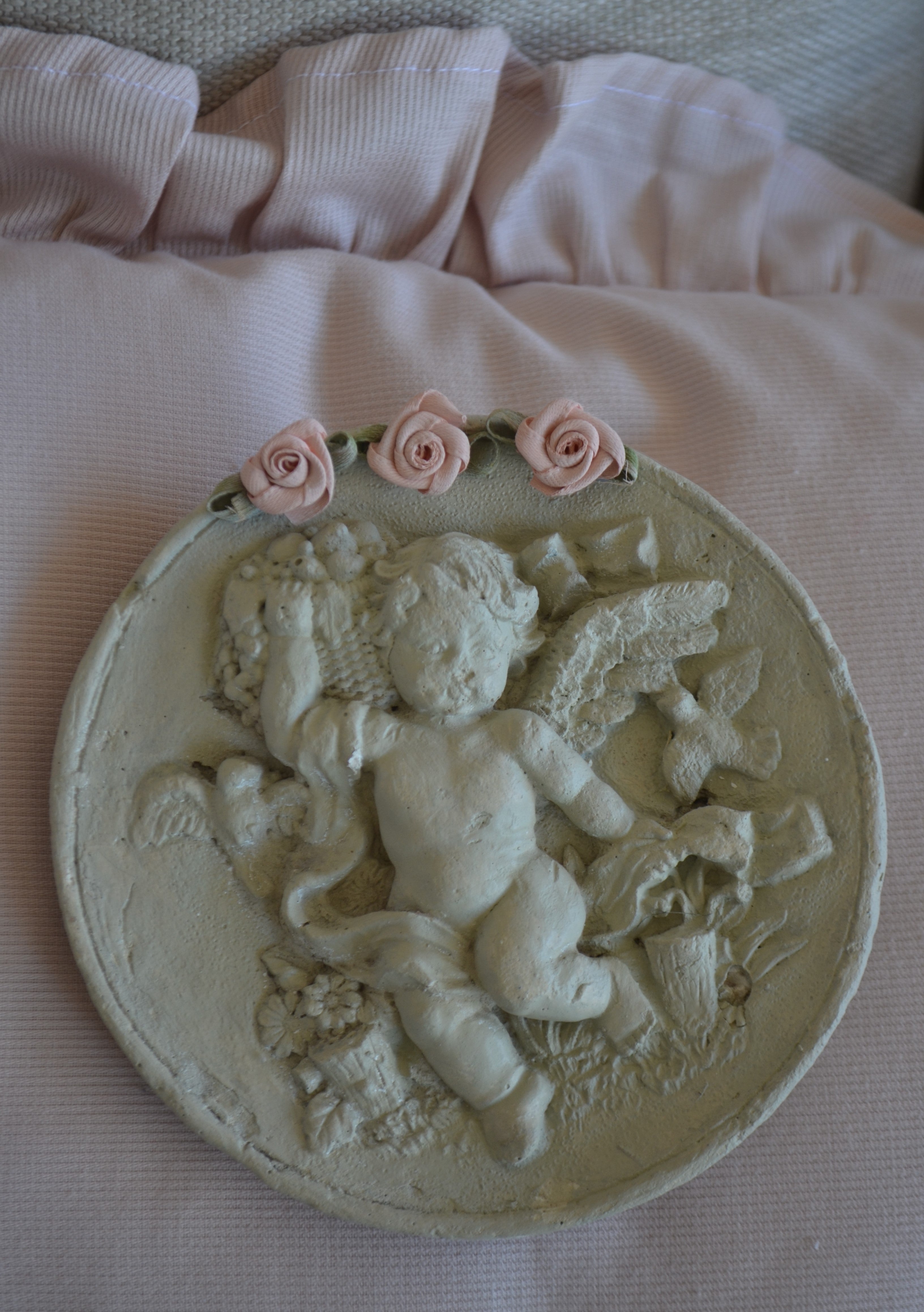 Duo Querubines rosa y beige