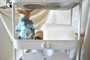 Detalle de trasera de Carrito organizador recién nacidos blanco Lily Garden & deco para su habitación 