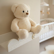 Estante infantil de muro blanco de madera para libros y peluches Lily Garden & deco