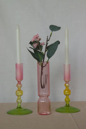 Trio Shabby florero y porta velas