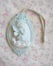 Petit Medallion : Medallones de Angelitos de la guarda y Virgen para la cuna o coche