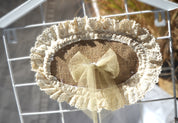 Portamacetero Les Fleurs blanco y beige