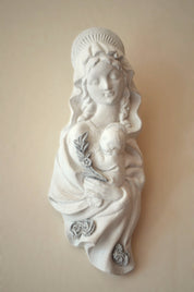 Figura religiosa decorativa Dulce Virgen - Regalo Bautizo y Primera Comunión